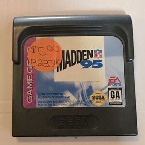 Madden 95 for Sega Game Gear in perfect working condition cartridge only